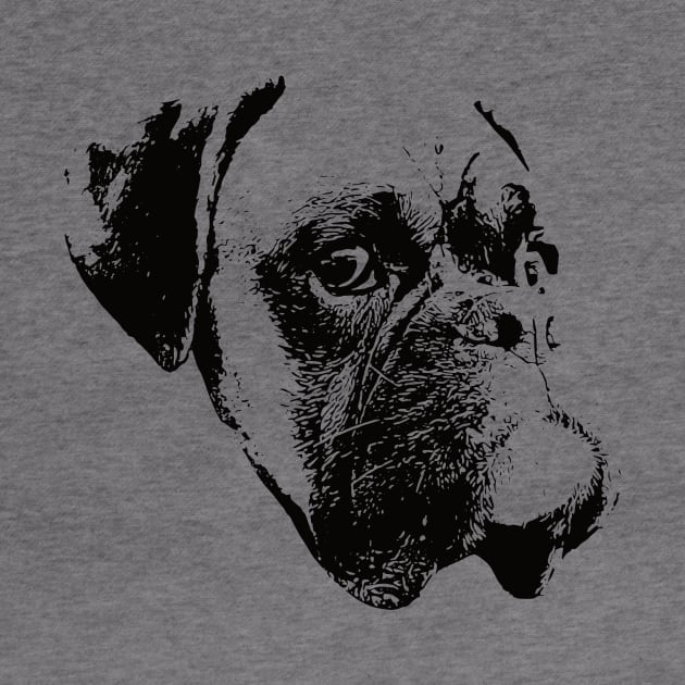 Boxer Dog Face Design - A Boxer Christmas Gift by DoggyStyles